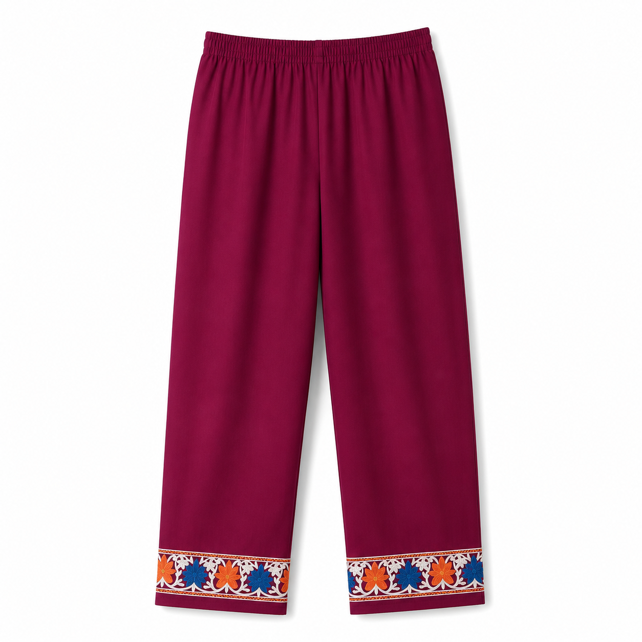 Kashmir Aari cotton Co-Ord Set | Plum